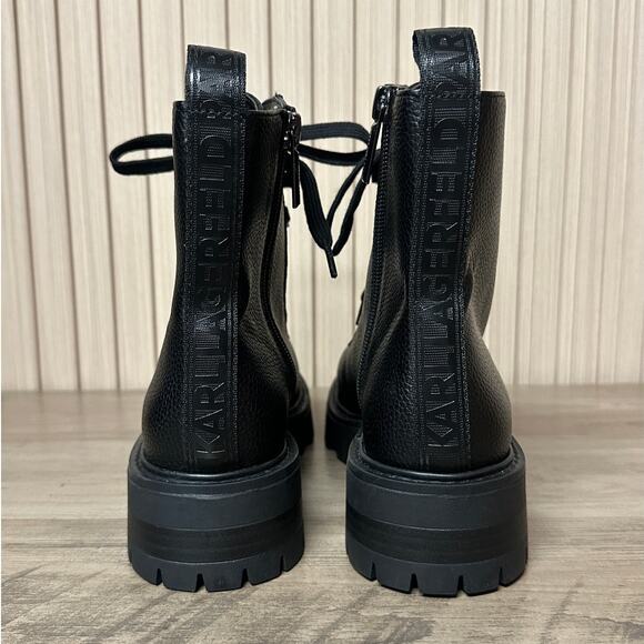 Karl Lagerfeld Paris Mela Combat Boots Women’s Size 5M - Picture 5 of 11